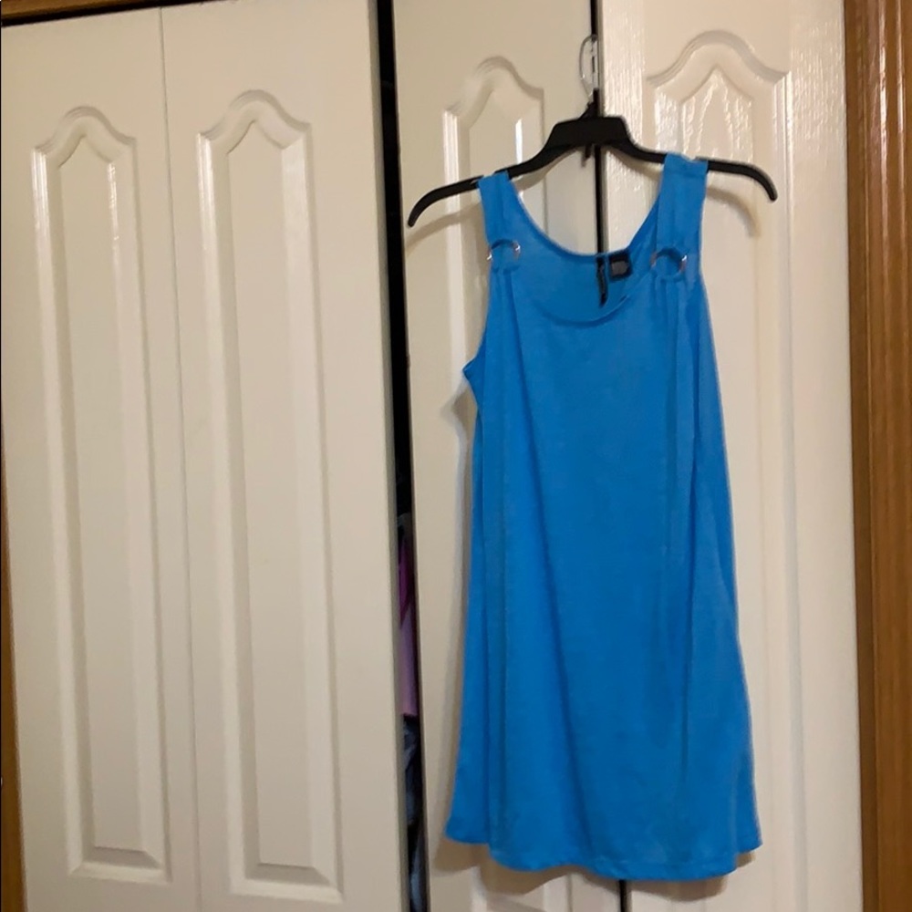 PORTACRUZ BLUE BEACH SUNDRESS COVER UP